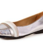 Geox Womens Ballet Flats Synthetic Slip On Silver-0
