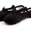 Generic Ballet Shoes Girls Pink Black Dance Flats Kids-2