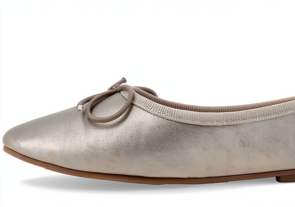 Journee Collection Womens Pewter Flats Faux Leather Slip On-3