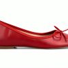 Journee Collection Womens Red Faux Leather Slip On Flats-1