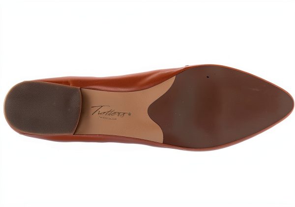 Trotters Womens Loafers Nappa Leather Kiltie Detail Slip On-3