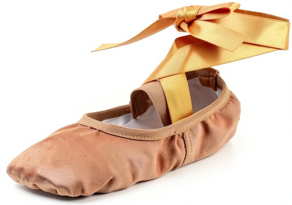 Generic Girls Ballet Shoes Pink Khaki Beige Purple Dance-0