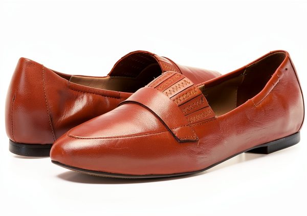 Trotters Womens Loafers Nappa Leather Kiltie Detail Slip On-6