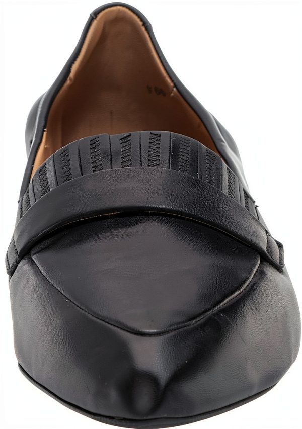 Trotters Womens Leather Loafer Flat Black Caramel Smoke-1