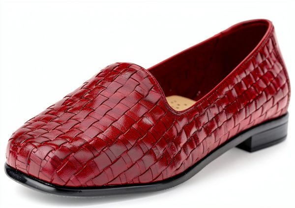 Trotters Liz III Womens Loafers Woven Leather Slip On-0