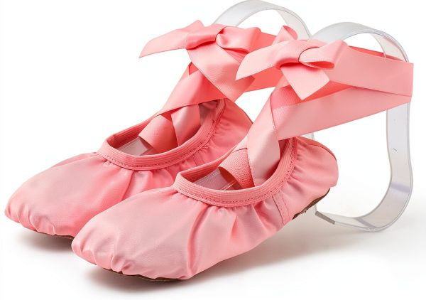 Generic Girls Jazz Shoes Pink Beige Khaki Purple Dance-5