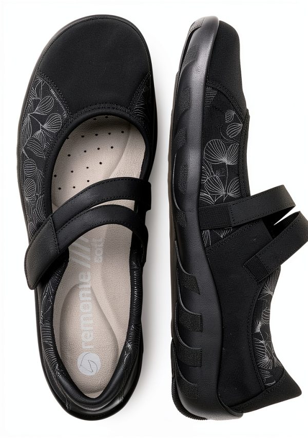 Remonte Womens Ballet Flats Synthetic Velcro Wedge Heel-9