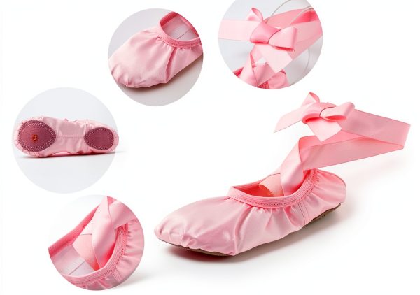 Generic Girls Jazz Shoes Pink Beige Khaki Purple Dance-4