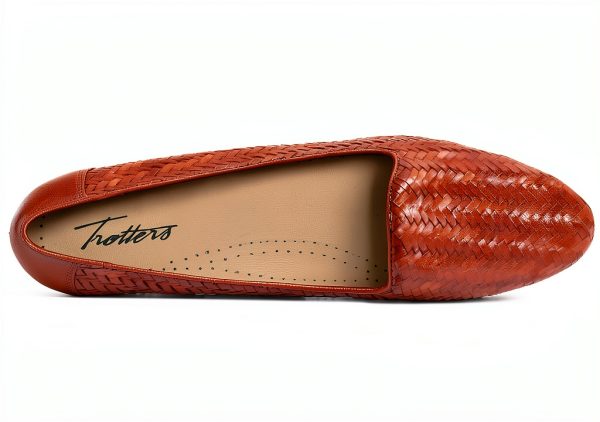Trotters Womens Loafers Slip On Woven Leather Cushioned-4