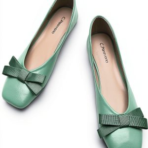 C Paravano Womens Flats Lambskin Leather Memory Cushion-0