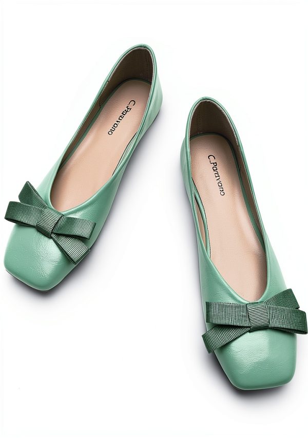 C Paravano Womens Flats Lambskin Leather Memory Cushion-0