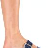 BCBGeneration Womens Flats Memory Foam Naval Blue Velvet-5