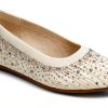 XOXO Womens Flats Knit Upper Bling Ornamentation Off White-0