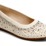 XOXO Womens Flats Knit Upper Bling Ornamentation Off White-0