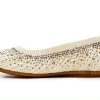 XOXO Womens Flats Knit Upper Bling Ornamentation Off White-5