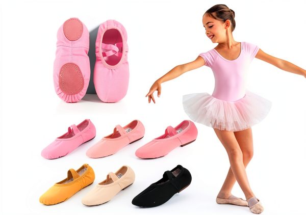 Generic Girls Ballet Flats Strap Design Dance Shoes-5
