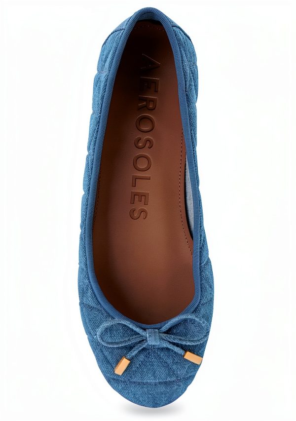 Aerosoles Womens Flats Genuine Leather Ortholite Insole Bow-4