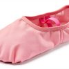 Generic Girls Canvas Ballet Shoes Pink Half Soles Strap-1