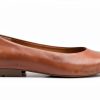 Born Womens Brown Suede Flats Flexible Cushioned Footbed-1