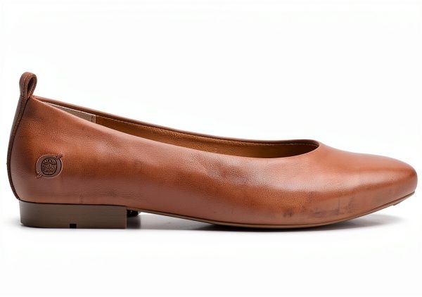 Born Womens Brown Suede Flats Flexible Cushioned Footbed-1