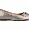 Journee Collection Womens Pewter Flats Faux Leather Slip On-1