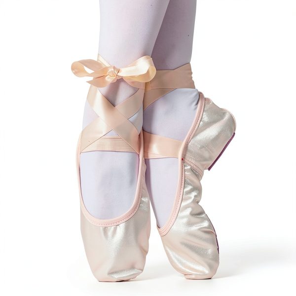 Generic Girls Dance Shoes Pink Beige Khaki Ballet Slippers-1