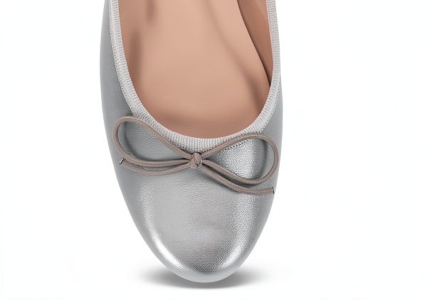 Journee Collection Womens Pewter Flats Faux Leather Slip On-2