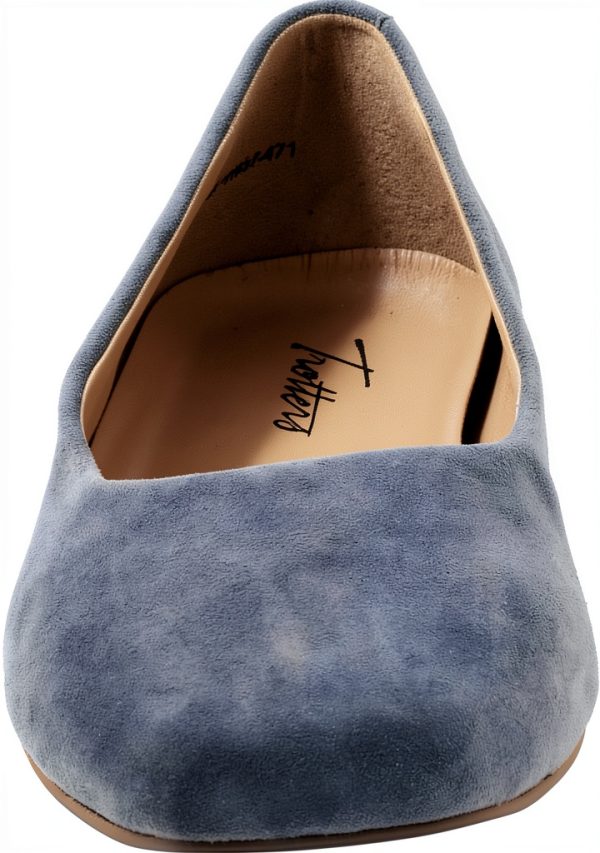 Trotters Honor Flats Womens Square Toe Skimmer Style Shoes-2