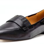 Trotters Womens Leather Loafer Flat Black Caramel Smoke-0