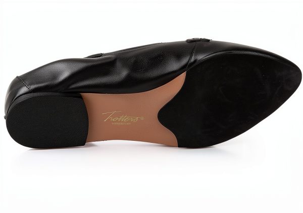 Trotters Womens Leather Loafer Flat Black Caramel Smoke-3