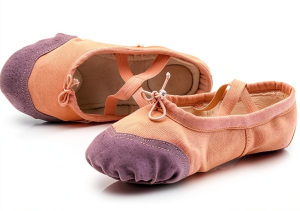 Generic Girls Ballet Shoes Pink Black Toddler Dance Shoes-2