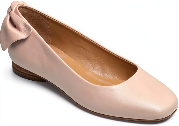 Blush Womens Leather Flats Comfortable Casual Shoes-0