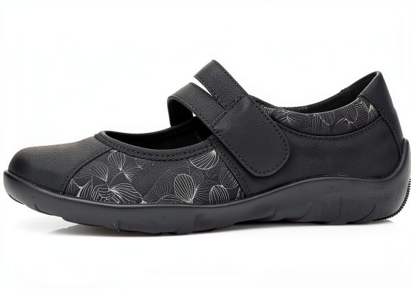 Remonte Womens Ballet Flats Synthetic Velcro Wedge Heel-5