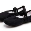 Generic Girls Ballet Satin Slippers Pink Black White Sizes-2