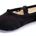 Generic Ballet Shoes Girls Pink Black Dance Flats Kids-0