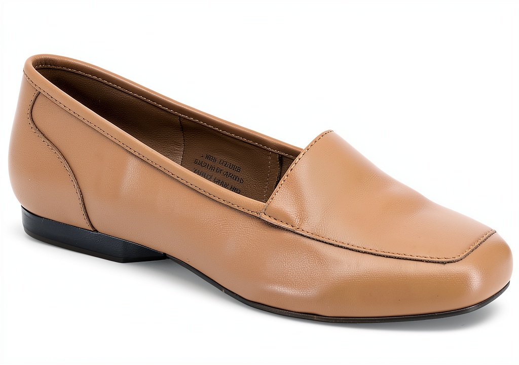 ARRAY Freedom Flats showcasing genuine leather upper and square toe design