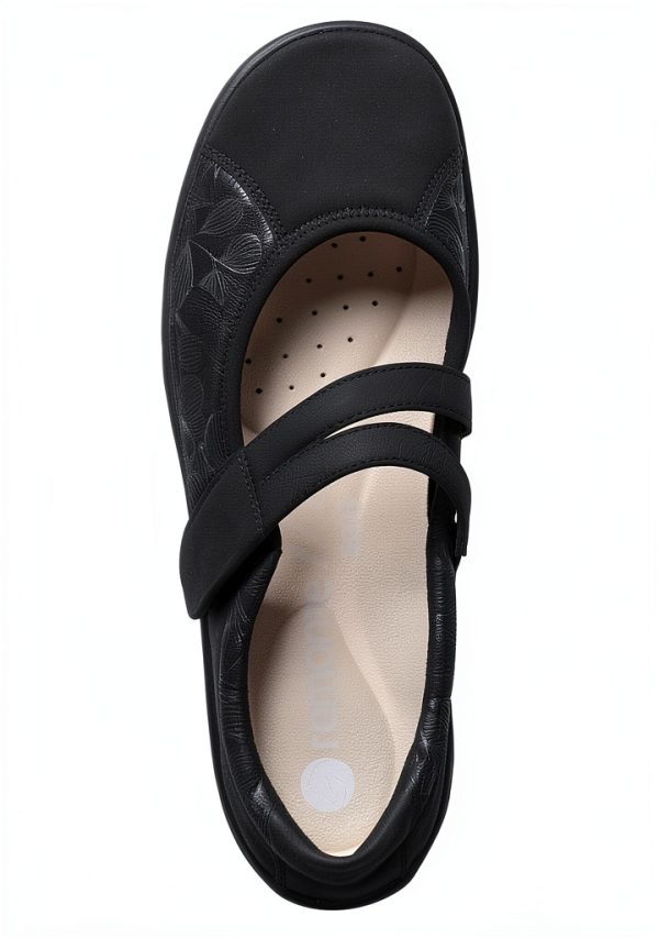 Remonte Womens Ballet Flats Synthetic Velcro Wedge Heel-4