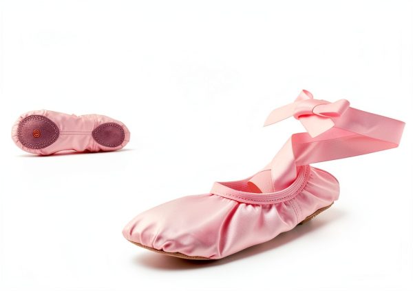 Generic Girls Ballet Shoes Pink Purple Beige Dance Slippers-4