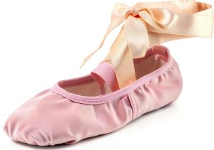 Generic Girls Dance Shoes Pink Beige Khaki Ballet Slippers-0