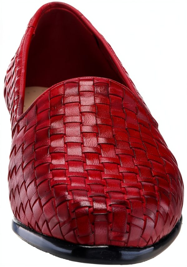 Trotters Liz III Womens Loafers Woven Leather Slip On-1