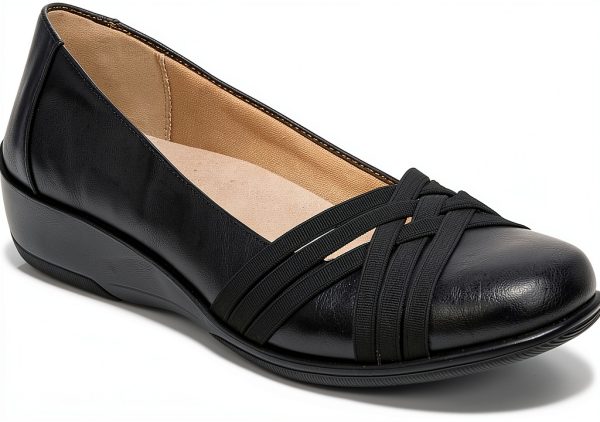 LifeStride Womens Ballet Flats Comfort Cushioning Navy Black-0