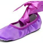 Generic Girls Ballet Shoes Purple Pink Beige Khaki Sizes-0