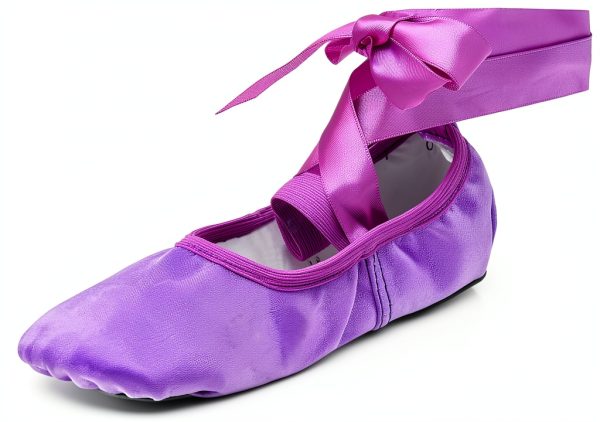 Generic Girls Ballet Shoes Purple Pink Beige Khaki Sizes-0