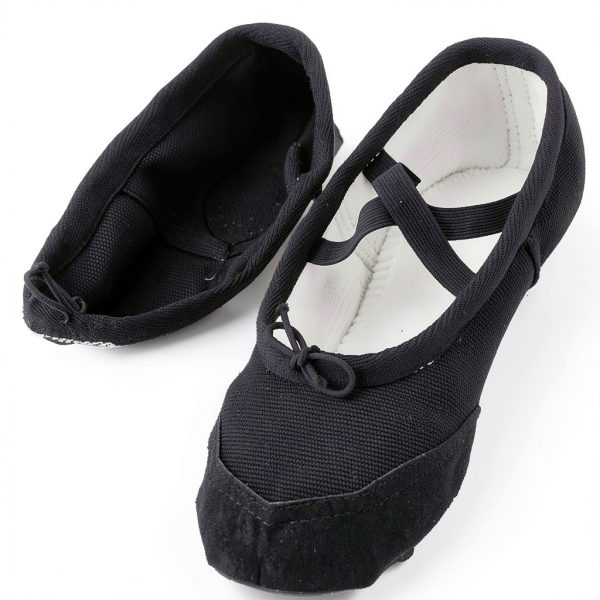 Generic Ballet Shoes Girls Pink Black Dance Flats Kids-1