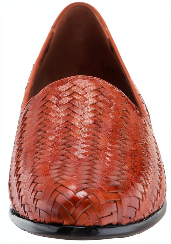 Trotters Womens Loafers Slip On Woven Leather Cushioned-1