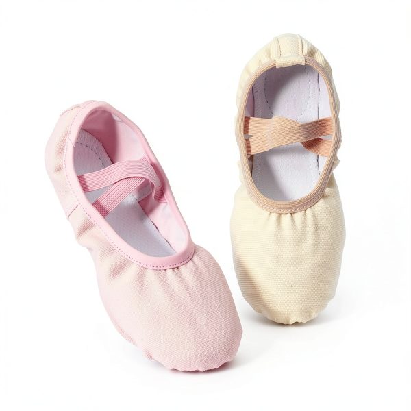 Generic Girls Dance Shoes Satin Ballet Slippers Jazz Tap-2