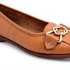 Aerosoles Womens Leather Flats Ortholite Insole Buckle Bow-1