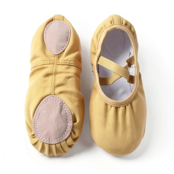 Generic Girls Ballet Shoes Canvas Dance Slippers Size 10-1