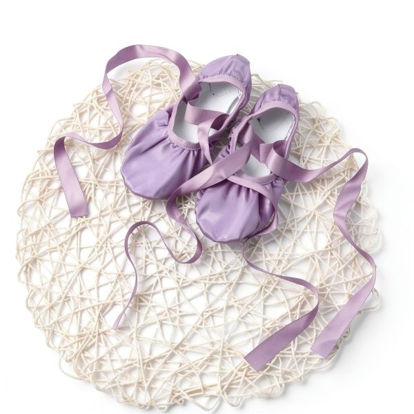 Generic Girls Ballet Shoes Pink Purple Beige Khaki Sizes-2