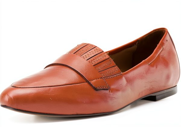 Trotters Womens Loafers Nappa Leather Kiltie Detail Slip On-0